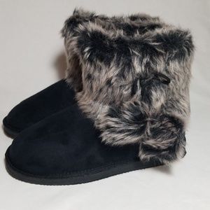 Ugg like Fur Top Boots - JustFab